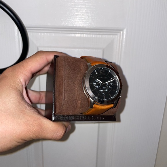 Michael Kors Other - Michael Kors Black and Tan Men's Watch